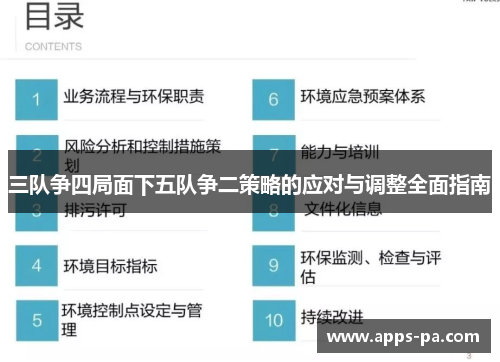 三队争四局面下五队争二策略的应对与调整全面指南