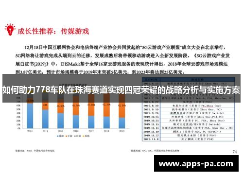 如何助力778车队在珠海赛道实现四冠荣耀的战略分析与实施方案