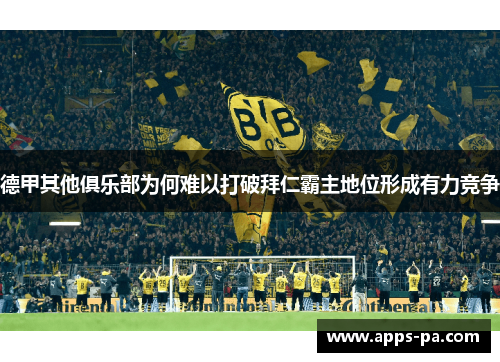 德甲其他俱乐部为何难以打破拜仁霸主地位形成有力竞争 德甲其他俱乐部为何难以打破拜仁霸主地位形成有力竞争